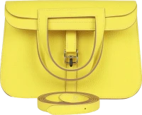 Hermes Halzan 25 Lime Clemence Palladium Hardware Hermes Halzan 25 Lime Clemence Palladium Hardware