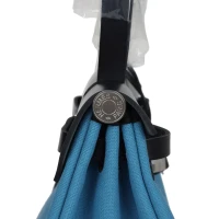 Hermes Herbag Zip PM 31 Blue Jean Toile H and Black Vache Hunter Palladium Hardware Hermes Herbag Zip PM 31 Blue Jean Toile H and Black Vache Hunter Palladium Hardware