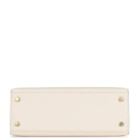 Hermes Horseshoe Stamp (HSS) Kelly Sellier 25 Nata Verso Chevre Gold Hardware Hermes Horseshoe Stamp (HSS) Kelly Sellier 25 Nata Verso Chevre Gold Hardware