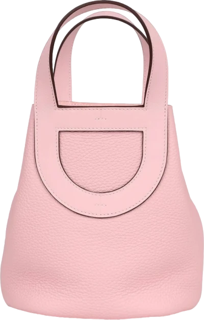 Hermes In-The-Loop 18 Rose Sakura Clemence and Swift Palladium Hardware Hermes In-The-Loop 18 Rose Sakura Clemence and Swift Palladium Hardware