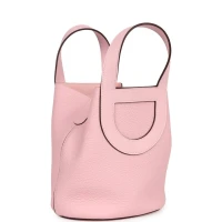 Hermes In-The-Loop 18 Rose Sakura Clemence and Swift Palladium Hardware Hermes In-The-Loop 18 Rose Sakura Clemence and Swift Palladium Hardware