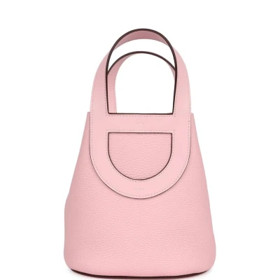 Hermes In-The-Loop 18 Rose Sakura Clemence and Swift Palladium Hardware Hermes In-The-Loop 18 Rose Sakura Clemence and Swift Palladium Hardware