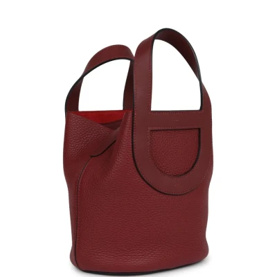 Hermes In-The-Loop 18 Rouge H Clemence and Swift Gold Hardware Hermes In-The-Loop 18 Rouge H Clemence and Swift Gold Hardware