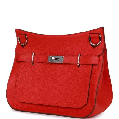 Hermes Jypsiere 28 Rouge De Coeur Clemence Palladium Hardware Hermes Jypsiere 28 Rouge De Coeur Clemence Palladium Hardware