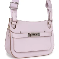 Hermes Jypsiere Mini Mauve Pale Verso Evercolor Palladium Hardware Hermes Jypsiere Mini Mauve Pale Verso Evercolor Palladium Hardware