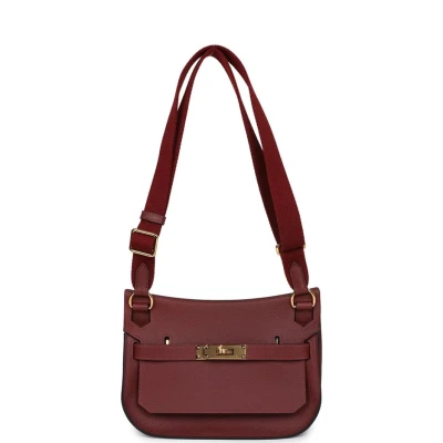 Hermes Jypsiere Mini Rouge H Evercolor Gold Hardware Hermes Jypsiere Mini Rouge H Evercolor Gold Hardware