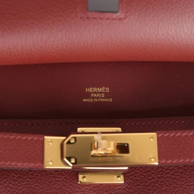 Hermes Jypsiere Mini Rouge H Evercolor Gold Hardware Hermes Jypsiere Mini Rouge H Evercolor Gold Hardware
