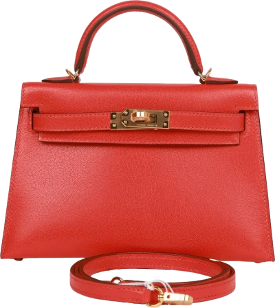 Hermes Kelly 20 Capucine Chevre Gold Hardware Hermes Kelly 20 Capucine Chevre Gold Hardware
