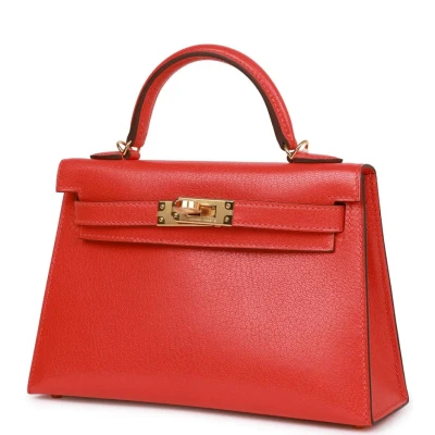 Hermes Kelly 20 Capucine Chevre Gold Hardware Hermes Kelly 20 Capucine Chevre Gold Hardware