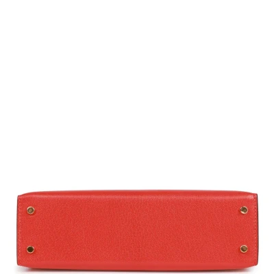 Hermes Kelly 20 Capucine Chevre Gold Hardware Hermes Kelly 20 Capucine Chevre Gold Hardware