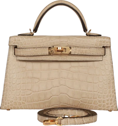 Hermes Kelly 20 Trench Matte Alligator Mississippiensis Gold Hardware Hermes Kelly 20 Trench Matte Alligator Mississippiensis Gold Hardware