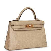 Hermes Kelly 20 Trench Matte Alligator Mississippiensis Gold Hardware Hermes Kelly 20 Trench Matte Alligator Mississippiensis Gold Hardware