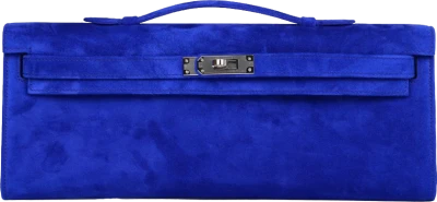 Hermes Kelly Cut Bleu Electric Doblis Palladium Hardware Hermes Kelly Cut Bleu Electric Doblis Palladium Hardware