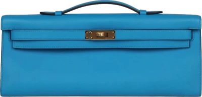 Hermes Kelly Cut Bleu Zanzibar Swift Gold Hardware Hermes Kelly Cut Bleu Zanzibar Swift Gold Hardware