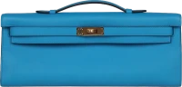 Hermes Kelly Cut Bleu Zanzibar Swift Gold Hardware Hermes Kelly Cut Bleu Zanzibar Swift Gold Hardware