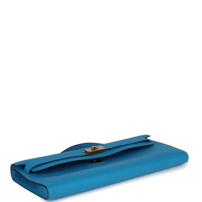 Hermes Kelly Cut Bleu Zanzibar Swift Gold Hardware Hermes Kelly Cut Bleu Zanzibar Swift Gold Hardware