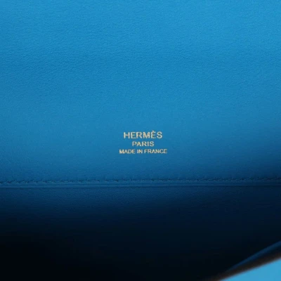 Hermes Kelly Cut Bleu Zanzibar Swift Gold Hardware Hermes Kelly Cut Bleu Zanzibar Swift Gold Hardware