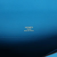 Hermes Kelly Cut Bleu Zanzibar Swift Gold Hardware Hermes Kelly Cut Bleu Zanzibar Swift Gold Hardware