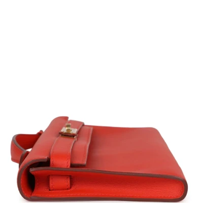 Hermes Kelly Cut Capucine Swift Gold Hardware