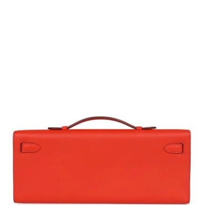 Hermes Kelly Cut Capucine Swift Gold Hardware