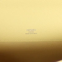 Hermes Kelly Cut Jaune Poussin Epsom Palladium Hardware