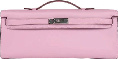 Hermes Kelly Cut Mauve Sylvestre Swift Palladium Hardware Hermes Kelly Cut Mauve Sylvestre Swift Palladium Hardware