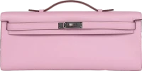 Hermes Kelly Cut Mauve Sylvestre Swift Palladium Hardware Hermes Kelly Cut Mauve Sylvestre Swift Palladium Hardware