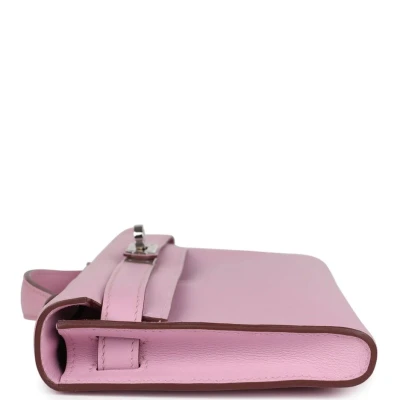Hermes Kelly Cut Mauve Sylvestre Swift Palladium Hardware Hermes Kelly Cut Mauve Sylvestre Swift Palladium Hardware
