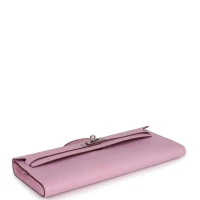 Hermes Kelly Cut Mauve Sylvestre Swift Palladium Hardware Hermes Kelly Cut Mauve Sylvestre Swift Palladium Hardware