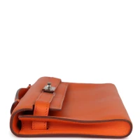 Hermes Kelly Cut Orange Swift Palladium Hardware Hermes Kelly Cut Orange Swift Palladium Hardware