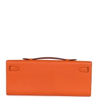 Hermes Kelly Cut Orange Swift Palladium Hardware Hermes Kelly Cut Orange Swift Palladium Hardware