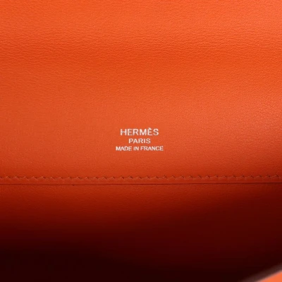 Hermes Kelly Cut Orange Swift Palladium Hardware Hermes Kelly Cut Orange Swift Palladium Hardware