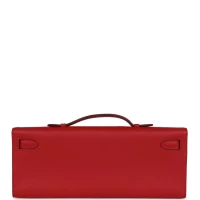 Hermes Kelly Cut Rouge Casaque Swift Gold Hardware