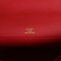 Hermes Kelly Cut Rouge Casaque Swift Gold Hardware