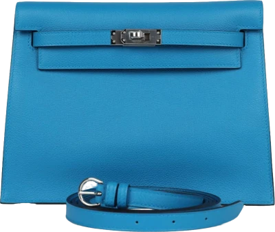 Hermes Kelly Danse Bleu Zanzibar Evercolor Palladium Hardware Hermes Kelly Danse Bleu Zanzibar Evercolor Palladium Hardware