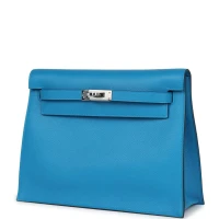 Hermes Kelly Danse Bleu Zanzibar Evercolor Palladium Hardware Hermes Kelly Danse Bleu Zanzibar Evercolor Palladium Hardware