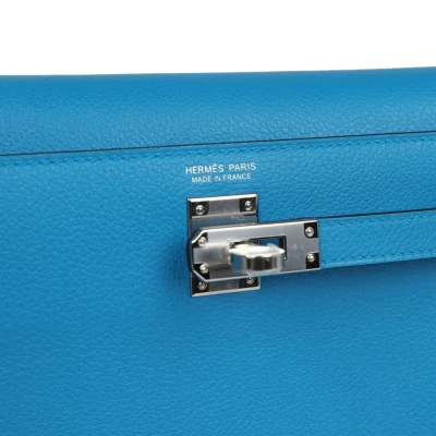Hermes Kelly Danse Bleu Zanzibar Evercolor Palladium Hardware Hermes Kelly Danse Bleu Zanzibar Evercolor Palladium Hardware