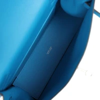 Hermes Kelly Danse Bleu Zanzibar Evercolor Palladium Hardware Hermes Kelly Danse Bleu Zanzibar Evercolor Palladium Hardware
