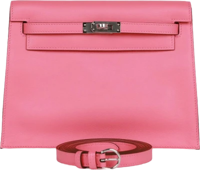 Hermes Kelly Danse Rose Azalee Swfit Palladium Hardware Hermes Kelly Danse Rose Azalee Swfit Palladium Hardware