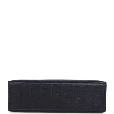 Hermes Kelly Pochette Bleu Indigo Matte Alligator Gold Hardware Hermes Kelly Pochette Bleu Indigo Matte Alligator Gold Hardware