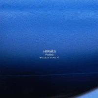 Hermes Kelly Pochette Bleu Royal Swift Palladium Hardware Hermes Kelly Pochette Bleu Royal Swift Palladium Hardware