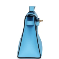 Hermes Kelly Pochette Celeste Swift Gold Hardware Hermes Kelly Pochette Celeste Swift Gold Hardware