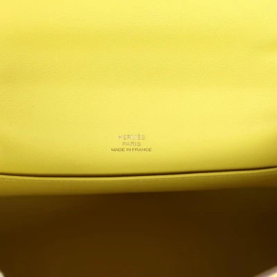 Hermes Kelly Pochette Lime Swift Gold Hardware Hermes Kelly Pochette Lime Swift Gold Hardware
