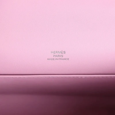Hermes Kelly Pochette Mauve Sylvestre Swift Palladium Hardware Hermes Kelly Pochette Mauve Sylvestre Swift Palladium Hardware