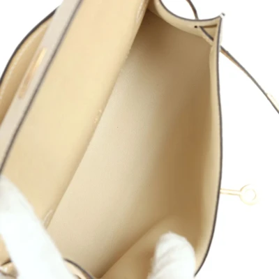 Hermes Kelly Pochette Trench Ostrich Gold Hardware Hermes Kelly Pochette Trench Ostrich Gold Hardware