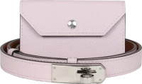 Hermes Kelly Pocket 18 Belt Mauve Pale Epsom Palladium Hardware Hermes Kelly Pocket 18 Belt Mauve Pale Epsom Palladium Hardware