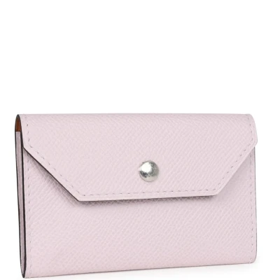 Hermes Kelly Pocket 18 Belt Mauve Pale Epsom Palladium Hardware Hermes Kelly Pocket 18 Belt Mauve Pale Epsom Palladium Hardware