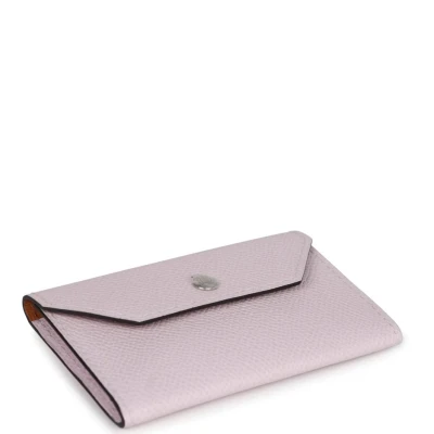 Hermes Kelly Pocket 18 Belt Mauve Pale Epsom Palladium Hardware Hermes Kelly Pocket 18 Belt Mauve Pale Epsom Palladium Hardware