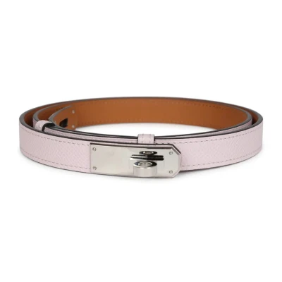 Hermes Kelly Pocket 18 Belt Mauve Pale Epsom Palladium Hardware Hermes Kelly Pocket 18 Belt Mauve Pale Epsom Palladium Hardware