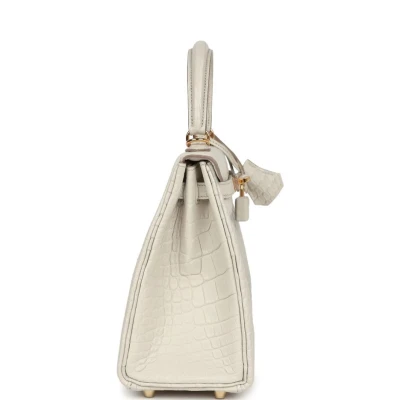 Hermes Kelly Retourne 25 Beton Matte Alligator Gold Hardware Hermes Kelly Retourne 25 Beton Matte Alligator Gold Hardware
